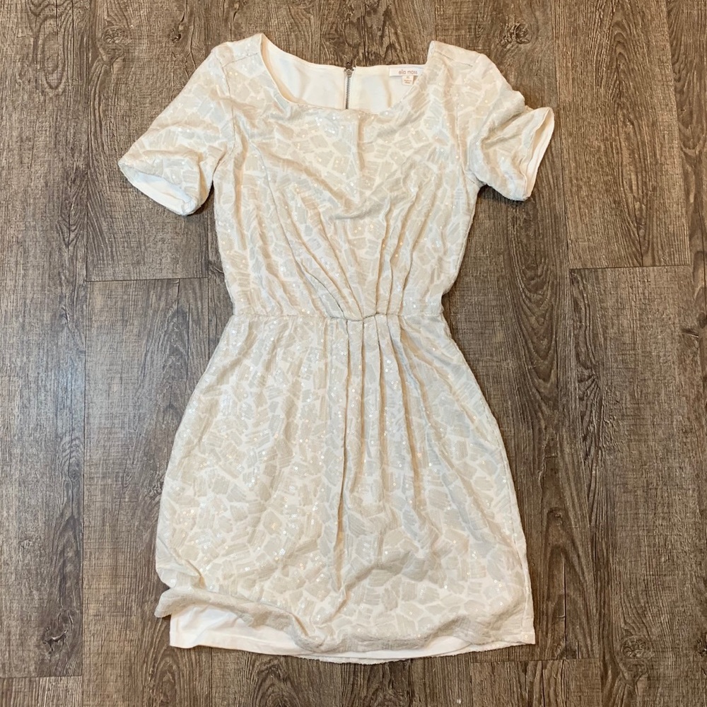 Ella Moss Boatneck Sequin Dress